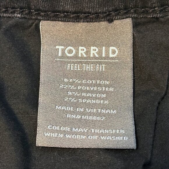 Torrid Black Jegging High Rise Skinny Jean Plus Size 14XT Tall - Picture 7 of 7